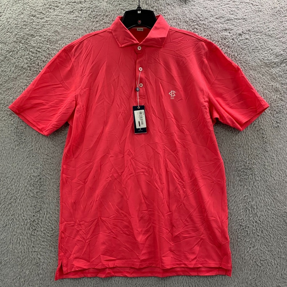 HOLDERNESS AND BOURNE Polo Shirt Mens Size Large Golf Pink